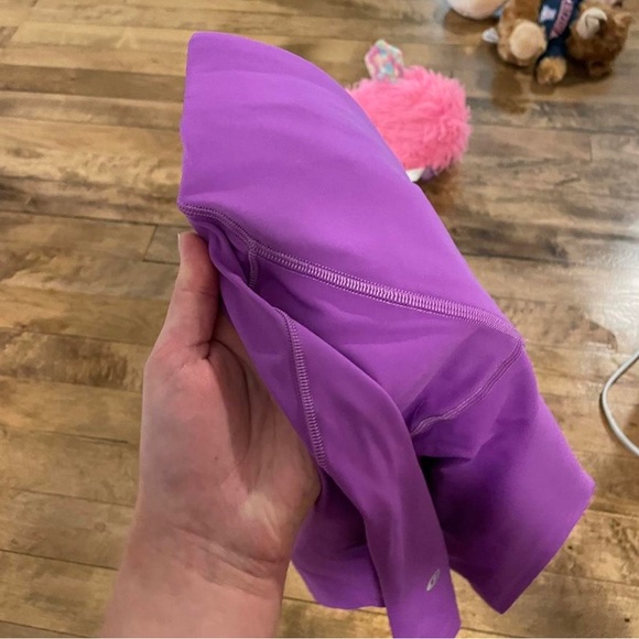 Lululemon Base Pace High Rise Athletic Biker Shorts Size 4 Moonlit Magenta - Picture 4 of 5